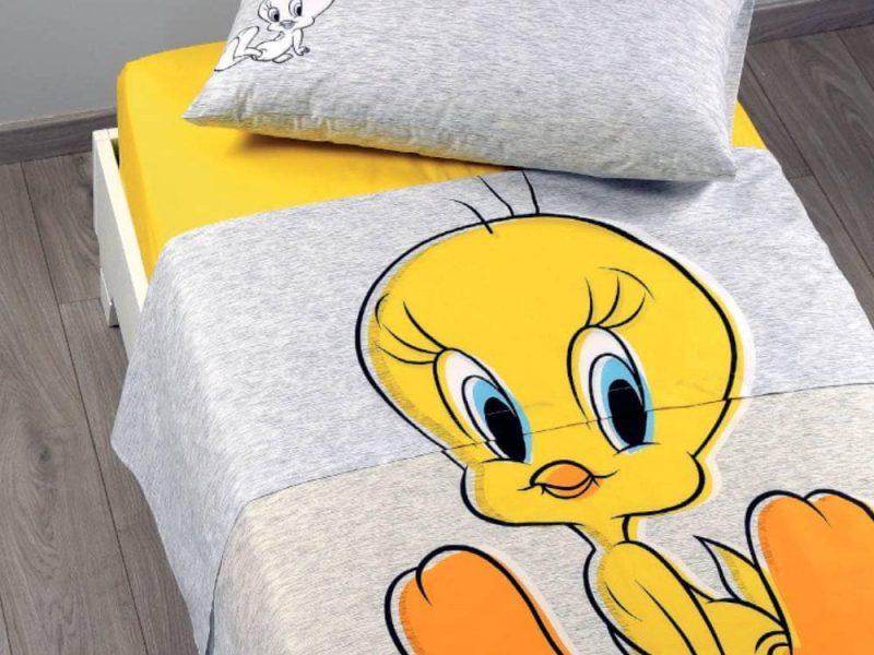 Completo letto Titti con balza applicata