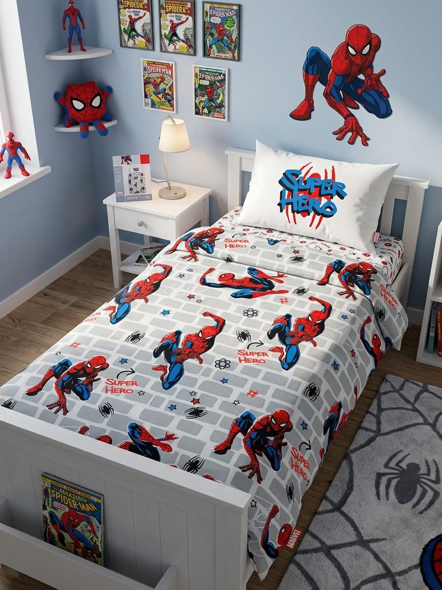 sacco copripiumino Spiderman wall